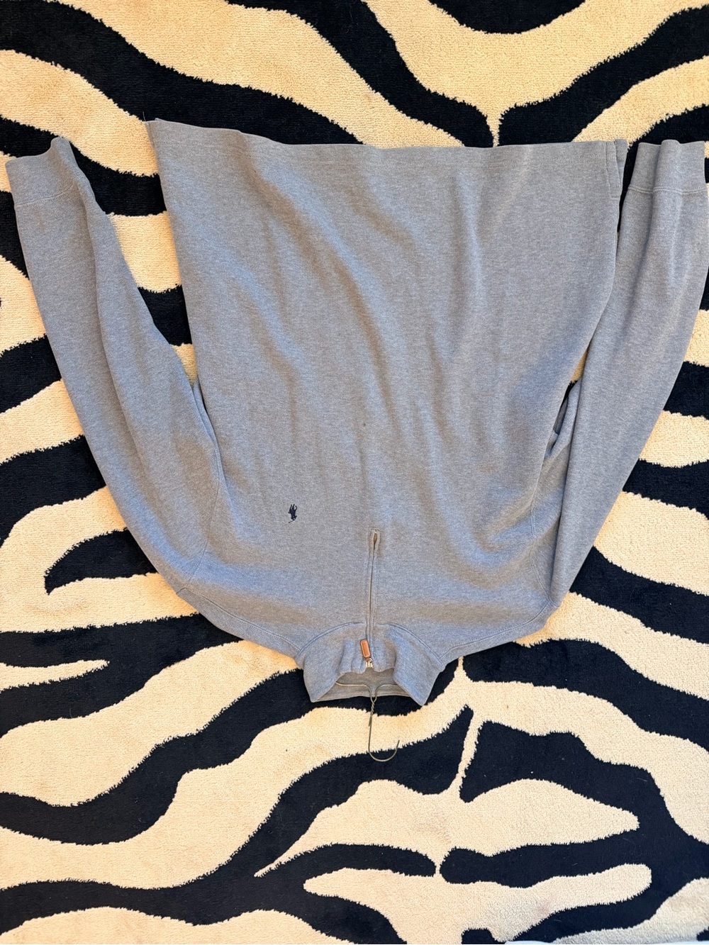 Ralph Lauren Gray Half-Zip Pullover with Polo Pony